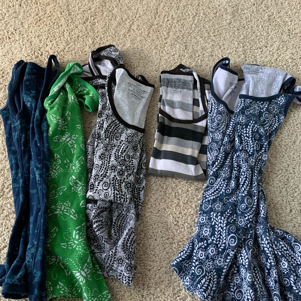 Lot of 7 Faded Glory Tanks